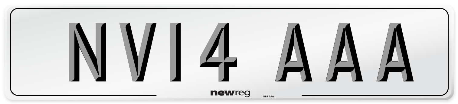 NV14 AAA Number Plate from New Reg
